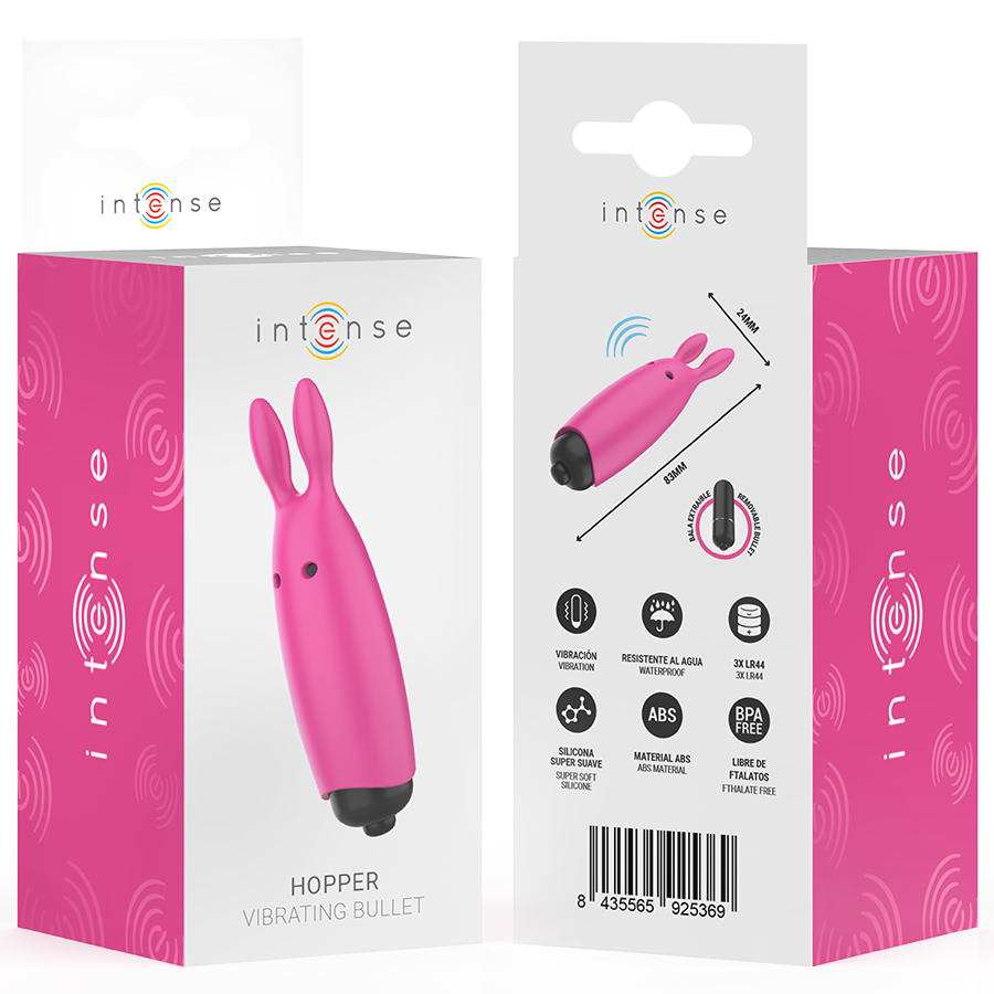 INTENSE - HOPPER PINK VIBRATING BULLET 8,3 X 2,4 CM