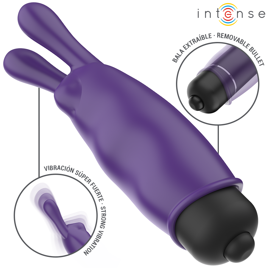 INTENSE - VIBRATÓRIO BULLET ROXO MÍSTICO 8,7 X 2,4 CM