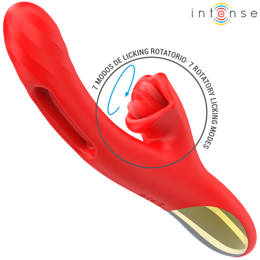 INTENSE - JESSICA VIBRADOR MULTIFUNCIONAL PARA ESTIMULAÇÃO DO CLITÓRIS 24,8 CM VERMELHO