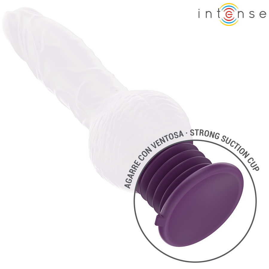 INTENSE - VIBRADOR MULTIFUNCIÓN TATUM CON VIBRACIÓN ARRIBA Y ABAJO 24 CM MORADO