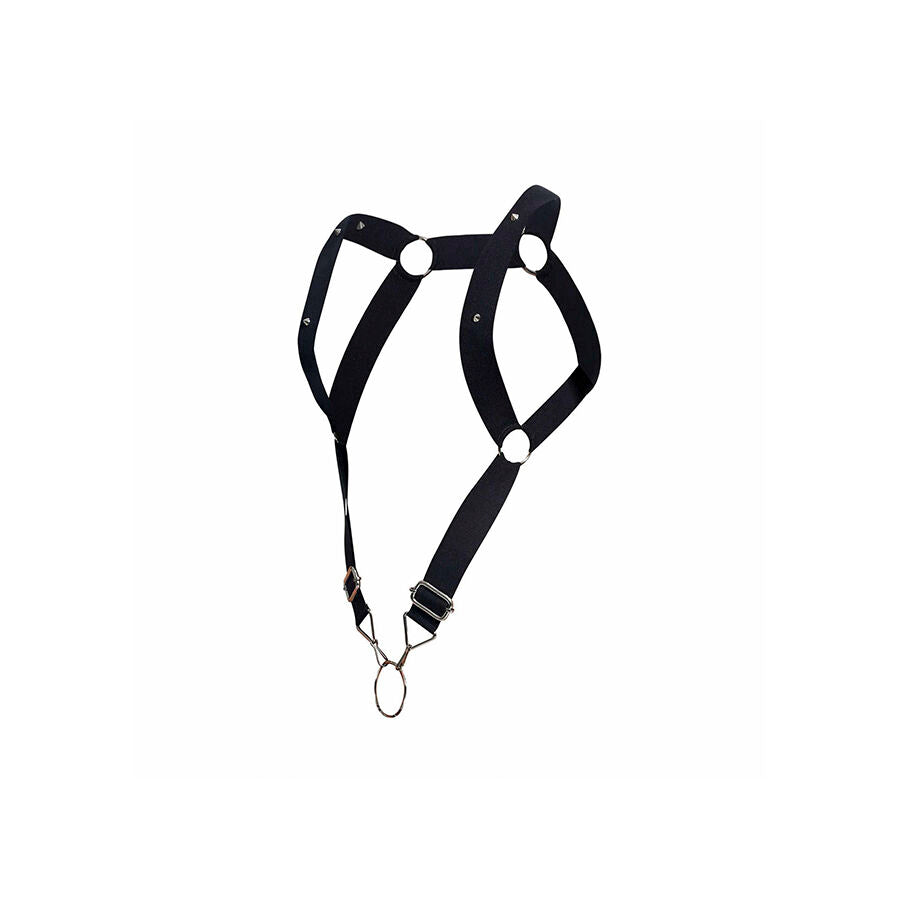 MOB - DNGEON HARNESS WITH STRAIGHT BACK BLACK ONE SIZE