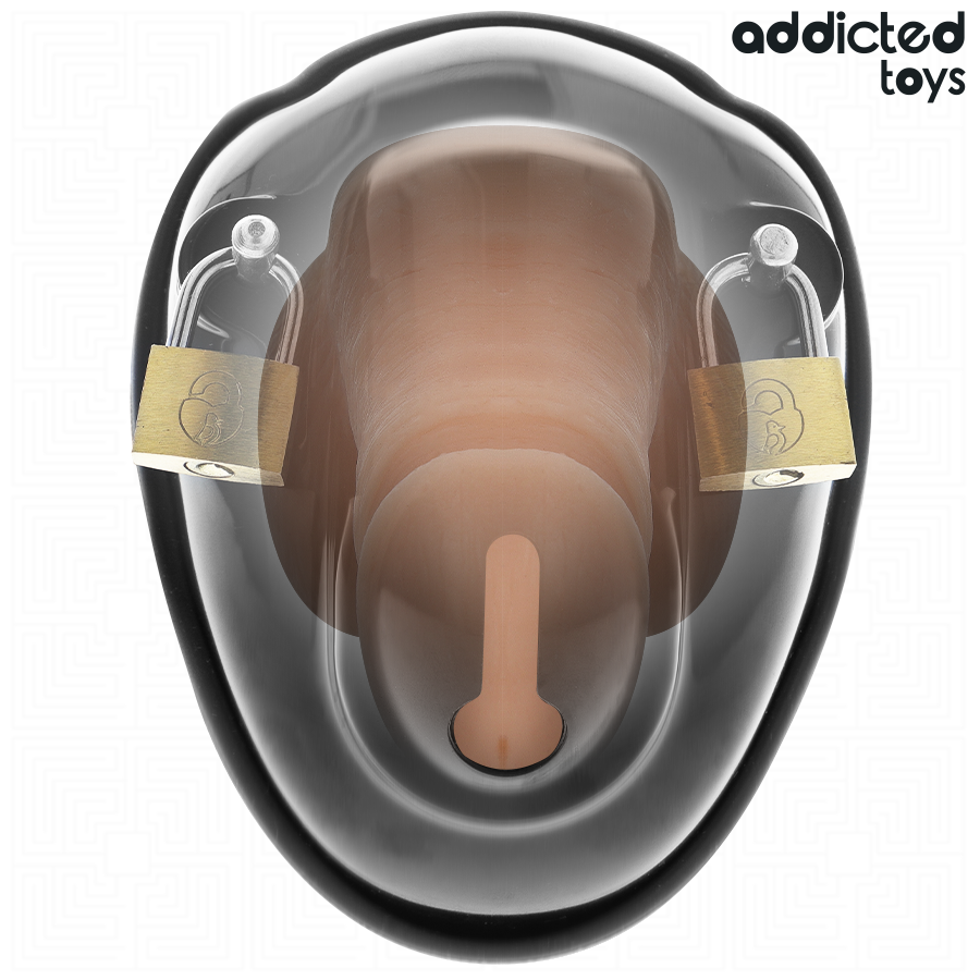 ADDICTED TOYS LOCKED - JAULA DE SUJECIÓN PARA PENE SIN LLAVE 11,5 CM