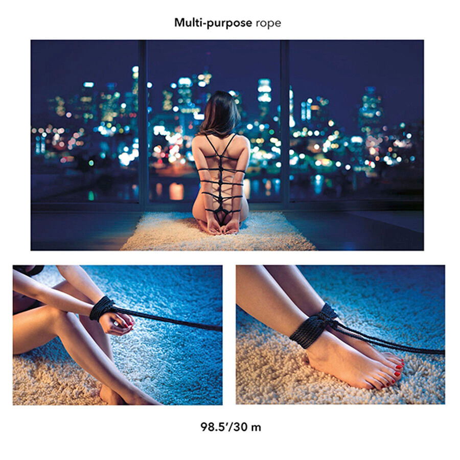 CALEXOTICS - CUERDA BDSM NEGRA SCANDAL 30 M