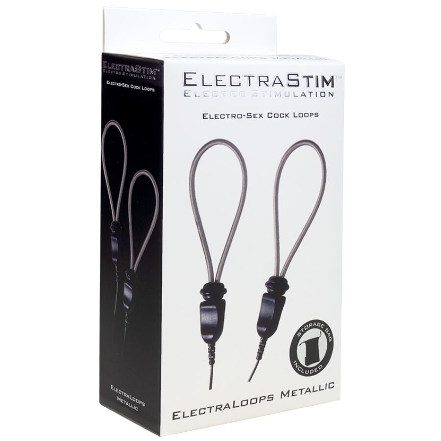 ELECTRASTIM - ELECTRALOOPS E-STIM ADJUSTABLE METAL PENIS RINGS