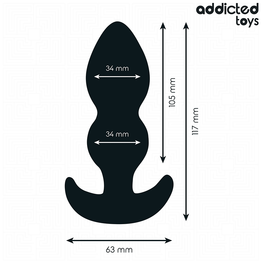 ADDICTED TOYS - PLUG ANAL DE SILICONA TAMAÑO L 11,7 CM