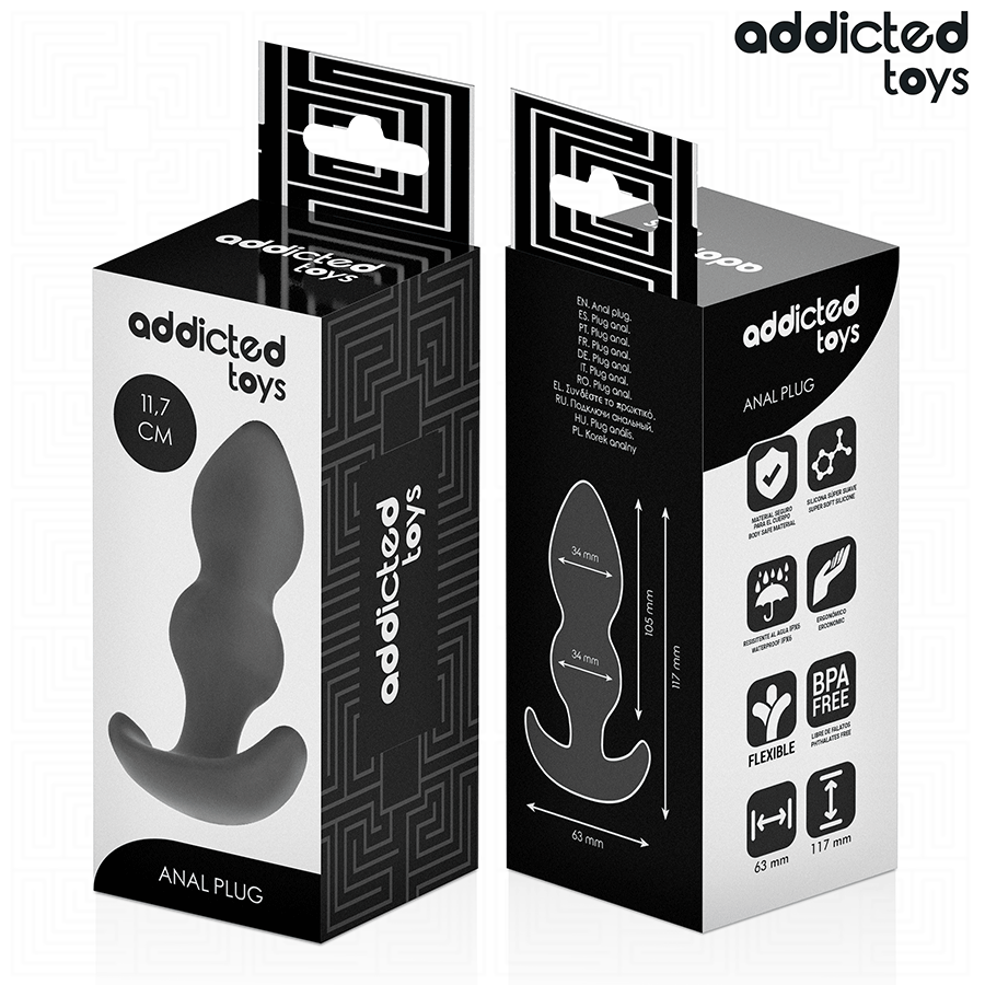ADDICTED TOYS - PLUG ANAL DE SILICONA TAMAÑO L 11,7 CM