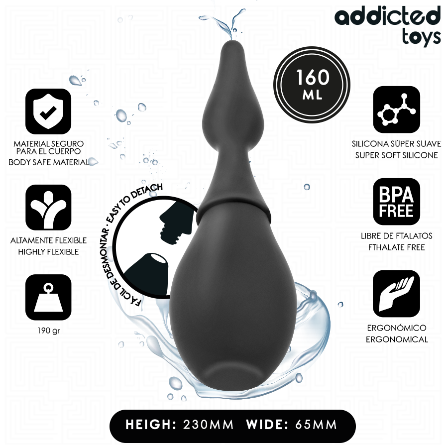 ADDICTED TOYS - LIMPADOR DE VIAGEM EM SILICONE MODELO 1