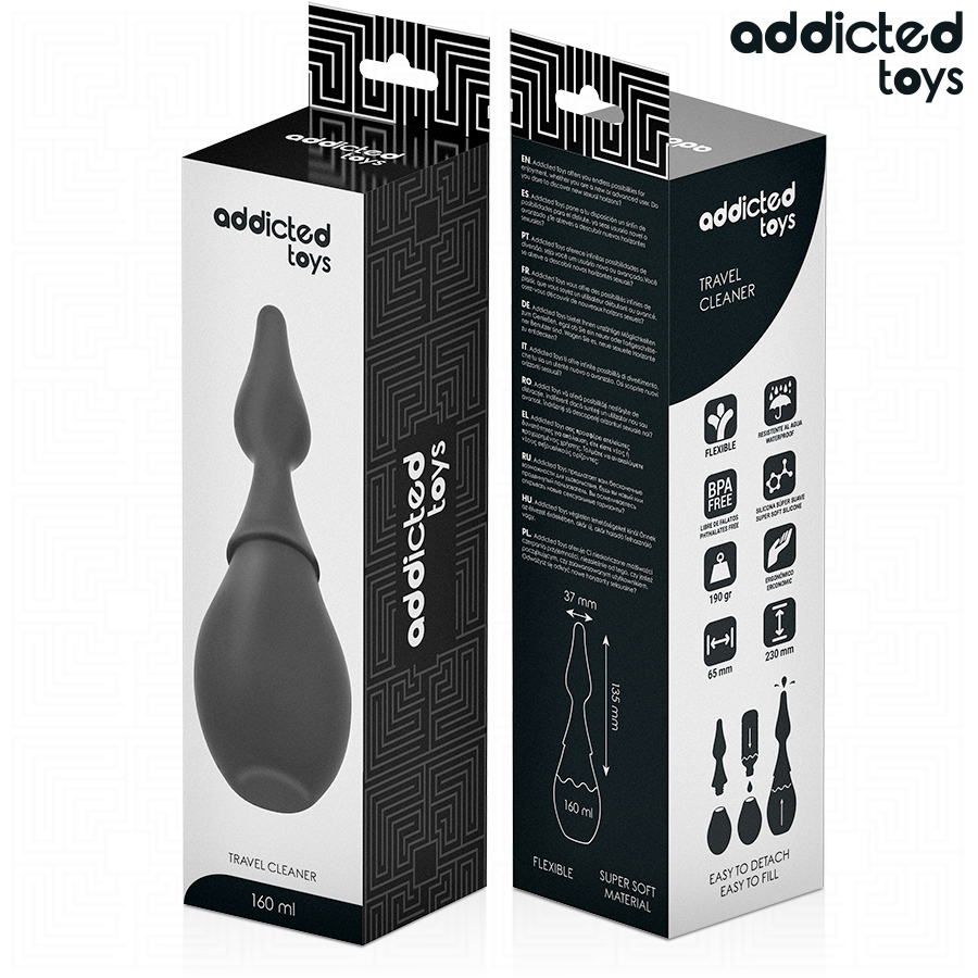 ADDICTED TOYS - LIMPADOR DE VIAGEM EM SILICONE MODELO 1