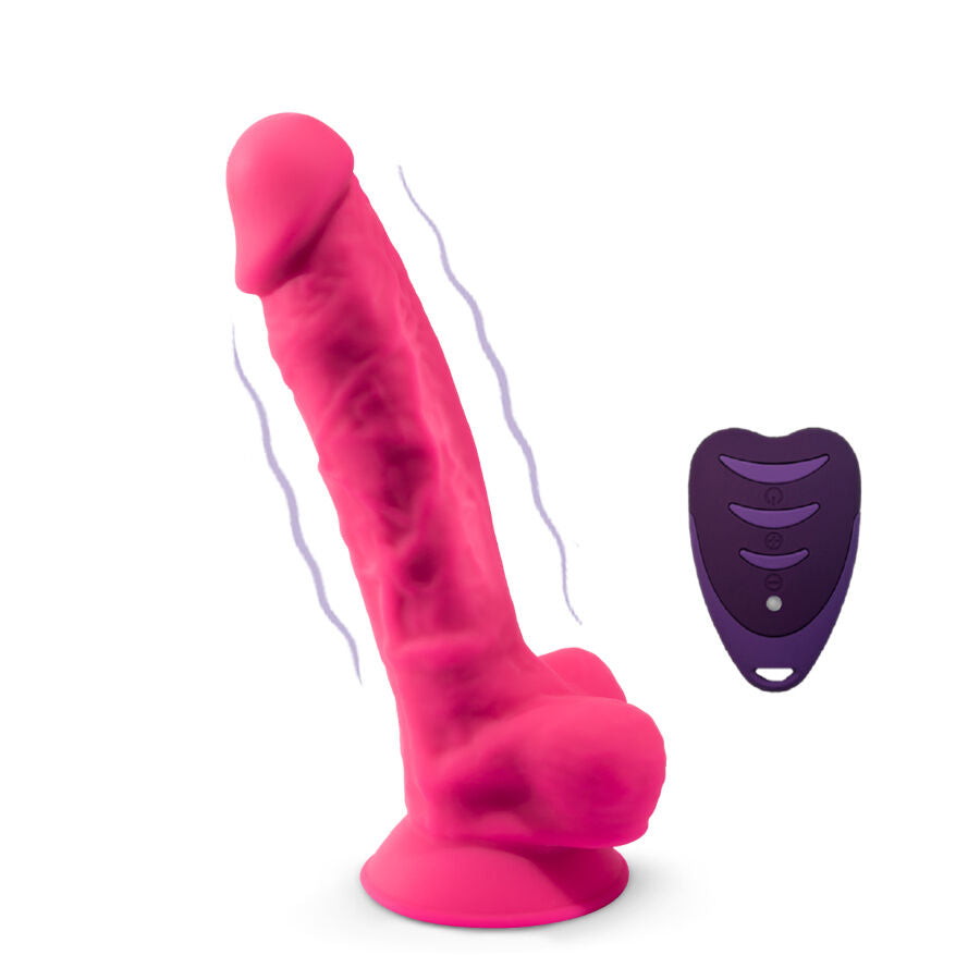 SILEXD - MODELO DE PENE REALISTA 18 ROSA VIBRACIÓN + CONTROL REMOTO LRS
