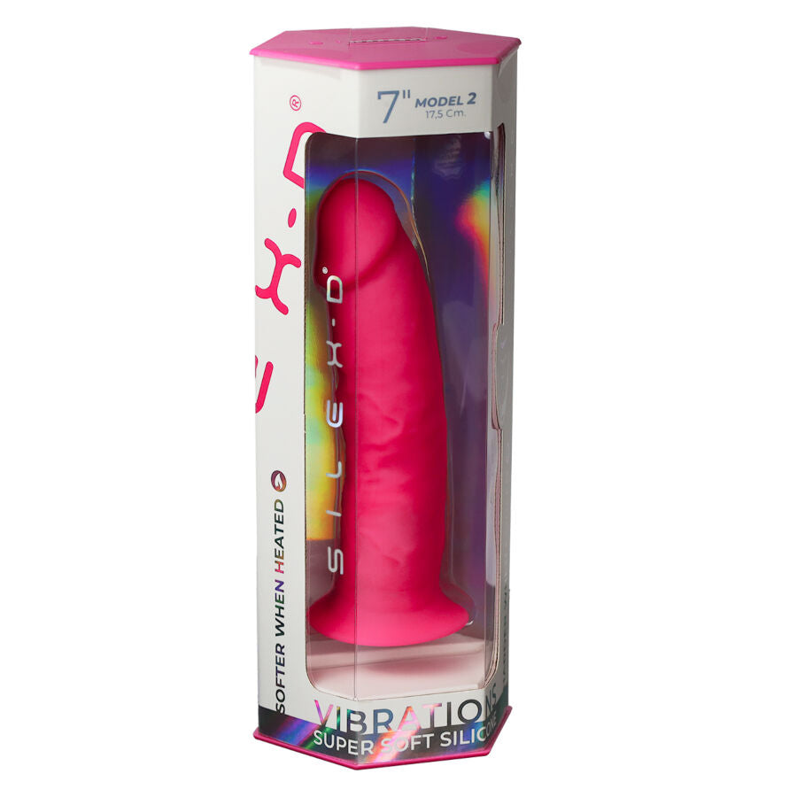 SILEXD - PENE REALISTA MODELO 2 ROSA + CONTROL REMOTO LRS 17 CM