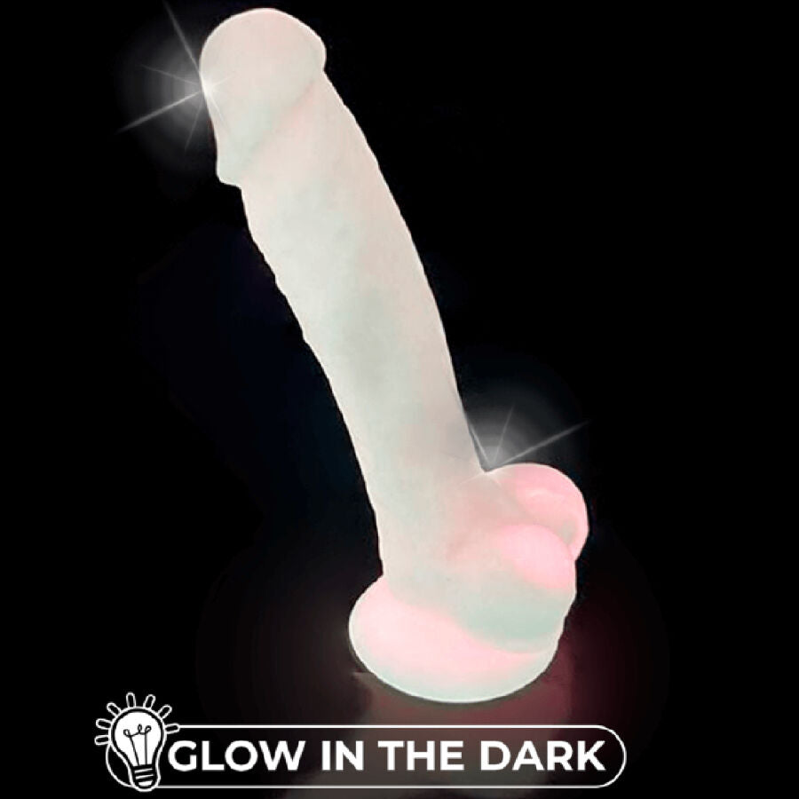 SILEXD - MODELO 1 PÊNIS REALISTA DE SILICONE PREMIUM SILEXPAN ROSA FLUORESCENTE 17,5 CM