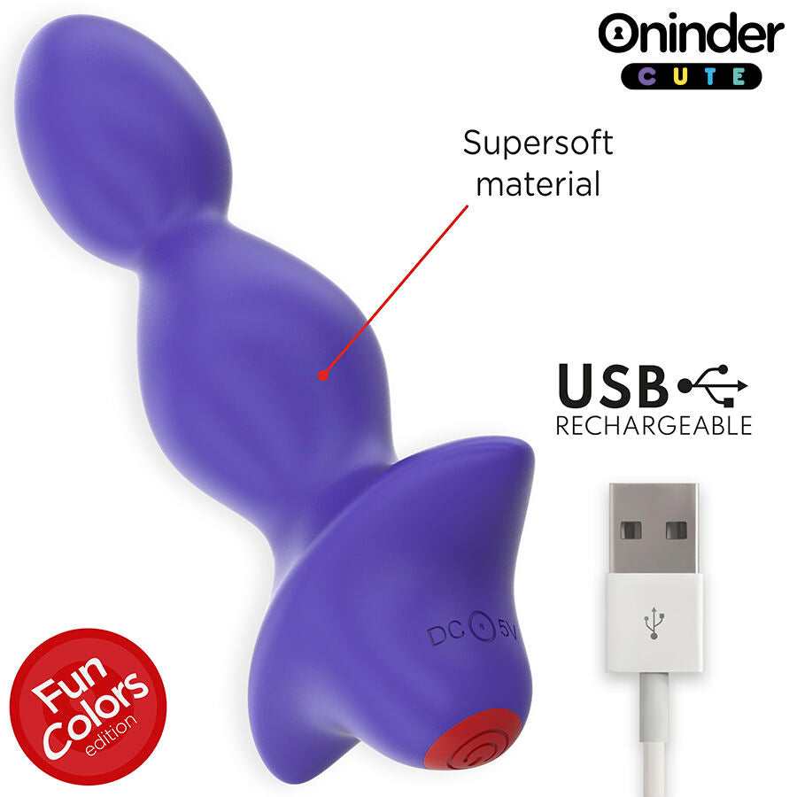 ONINDER CUTE - LOVE BUTT VIBRATING ANAL PLUG DILATOR - FREE WORLDWIDE APP