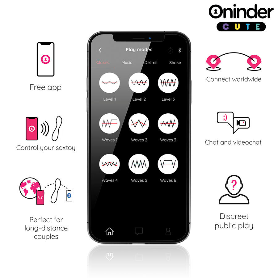 ONINDER CUTE - VIBRADOR DEL PUNTO G LOVE BUDDY MASTER - APLICACIÓN MUNDIAL GRATUITA