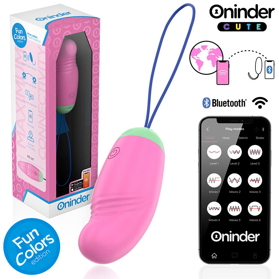 ONINDER CUTE - OVO VIBRO-GIRATÓRIO 360 DE SILICONE PARA PRAZER E AMOR - APLICAÇÃO MUNDIAL GRATUITA