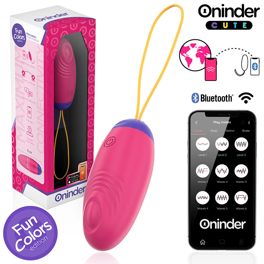 ONINDER CUTE - OVO DE SILICONE COM VIBRAÇÕES PARA PRAZER E AMOR - APLICAÇÃO GRATUITA PARA TODO O MUNDO