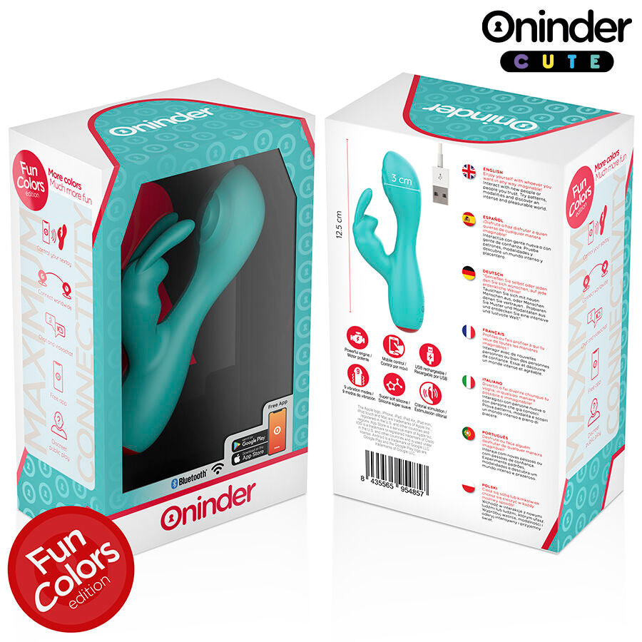 ONINDER CUTE - VIBRADOR DEL CLÍTORIS DEL PUNTO G LOVE BUNNY - APLICACIÓN MUNDIAL GRATUITA