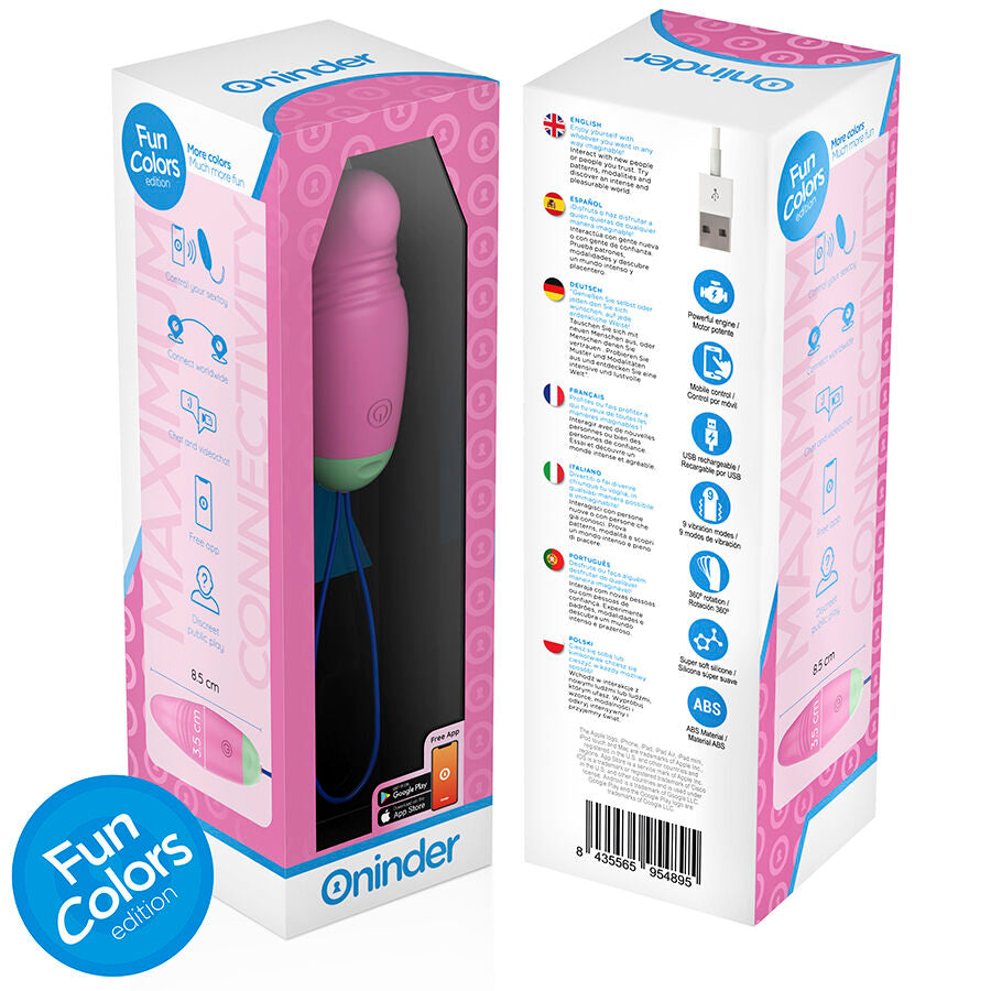 ONINDER CUTE - OVO VIBRO-GIRATÓRIO 360 DE SILICONE PARA PRAZER E AMOR - APLICAÇÃO MUNDIAL GRATUITA