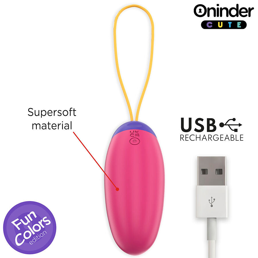ONINDER CUTE - OVO DE SILICONE COM VIBRAÇÕES PARA PRAZER E AMOR - APLICAÇÃO GRATUITA PARA TODO O MUNDO