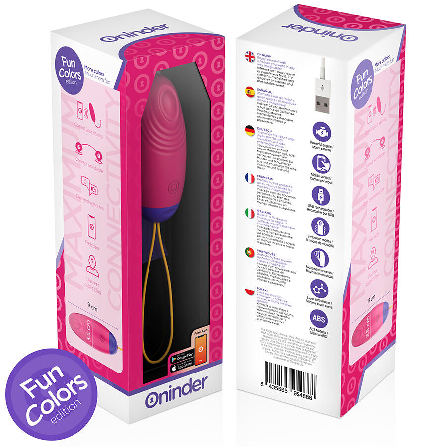 ONINDER CUTE - OVO DE SILICONE COM VIBRAÇÕES PARA PRAZER E AMOR - APLICAÇÃO GRATUITA PARA TODO O MUNDO