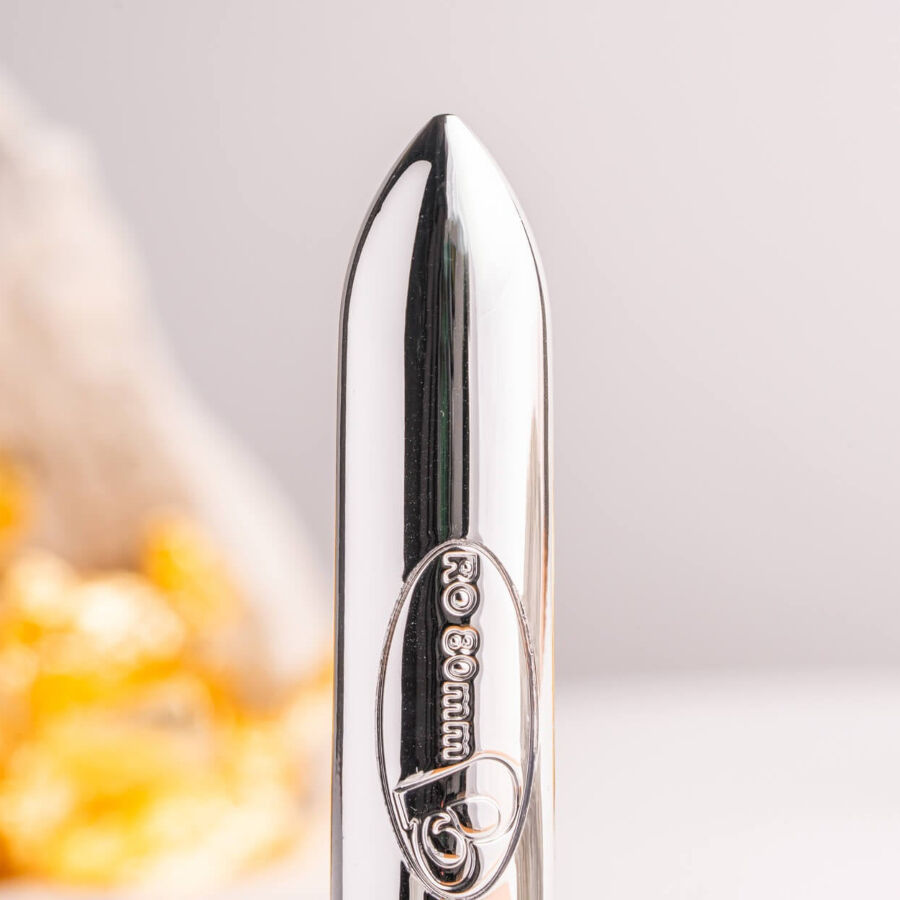 ROCKS-OFF - RO-80 BALA VIBRATÓRIA CROMADA PRATEADA