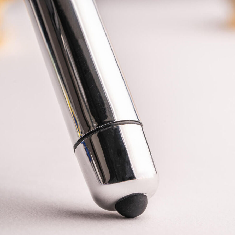 ROCKS-OFF - RO-80 BALA VIBRATÓRIA CROMADA PRATEADA