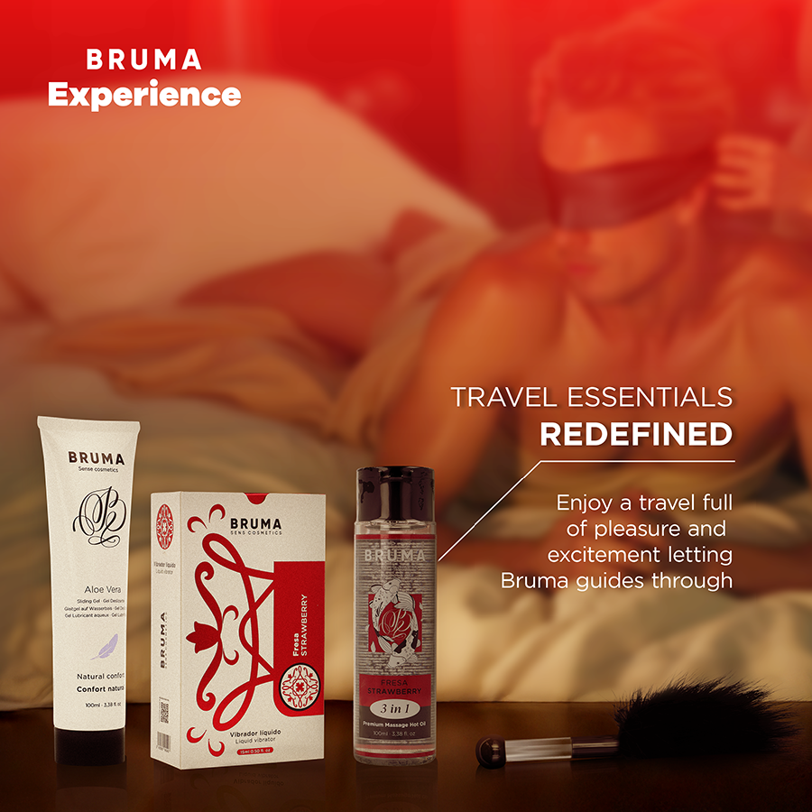 BRUMA XPERIENCE - KIT VIBRO-ORGÁSMICO TENTACIÓN FRESA DULCE