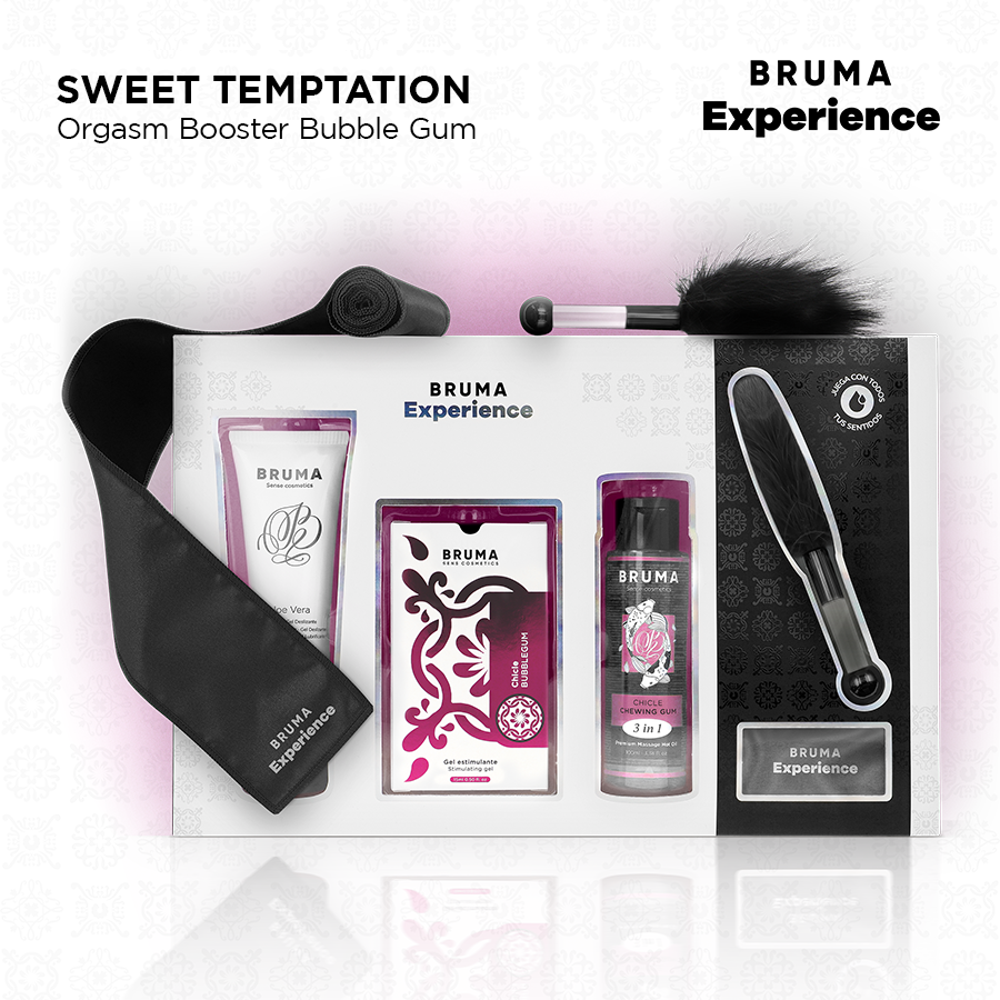 BRUMA XPERIENCE - KIT TENTACIÓN DE GOMA DULCE CON POTENCIADOR DEL ORGASMO