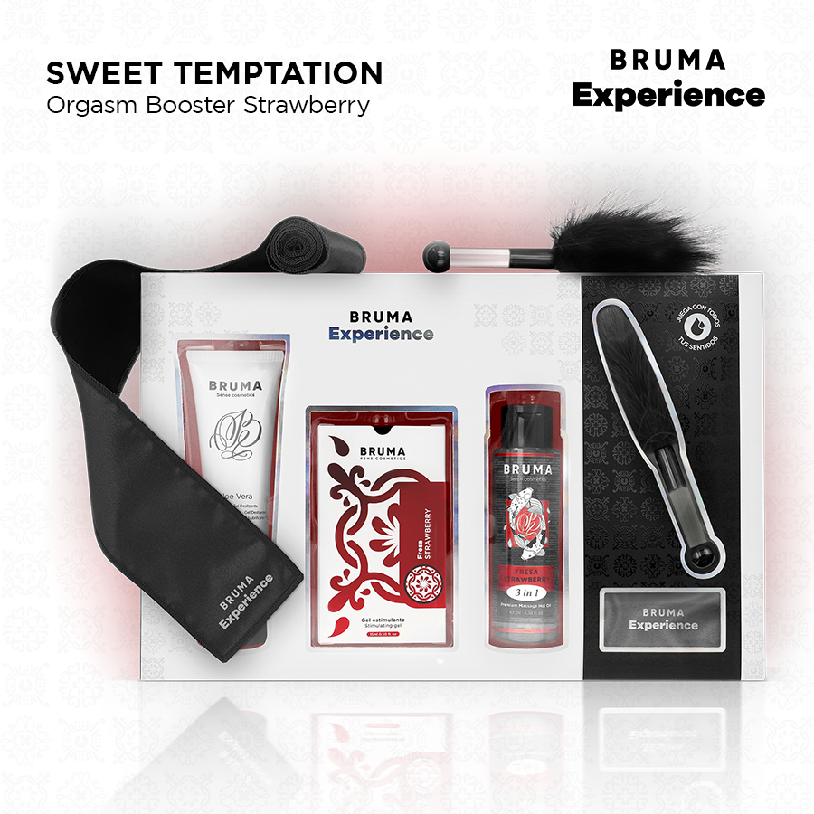 BRUMA XPERIENCE - KIT TENTACIÓN FRESA DULCE CON POTENCIADOR DEL ORGASMO