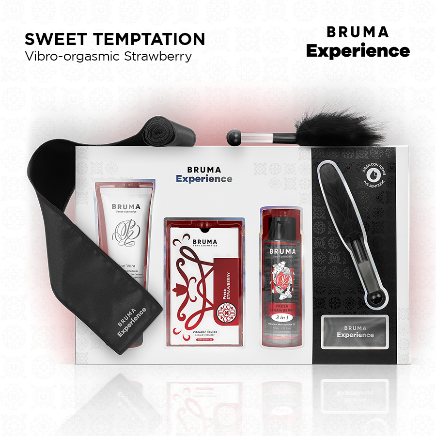 BRUMA XPERIENCE - KIT VIBRO-ORGÁSMICO TENTACIÓN FRESA DULCE