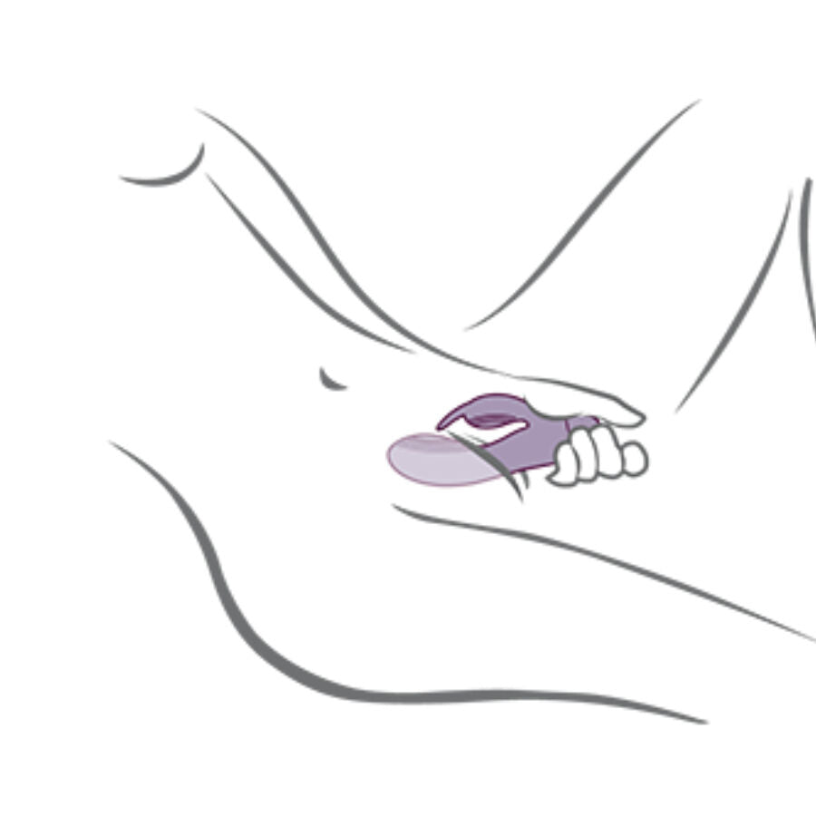 VIBRADOR CONEJO MORADO GLO-GIRL ROCKS-OFF