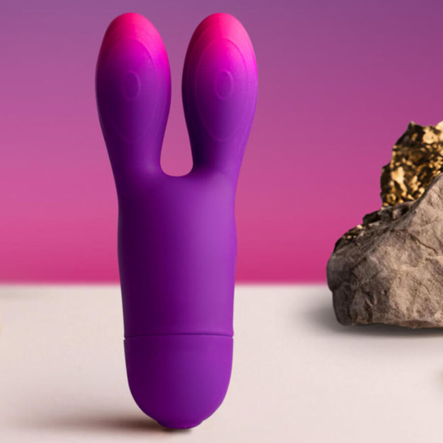 ROCKS-OFF - GLO-GIRL BUNNY VIBRADOR FLEXIBLE MORADO