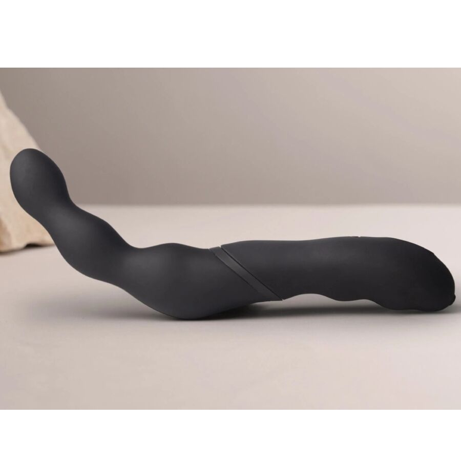 ROCKS-OFF - BLACK PROSTATE AND ANAL VIBRATOR ADAPTER