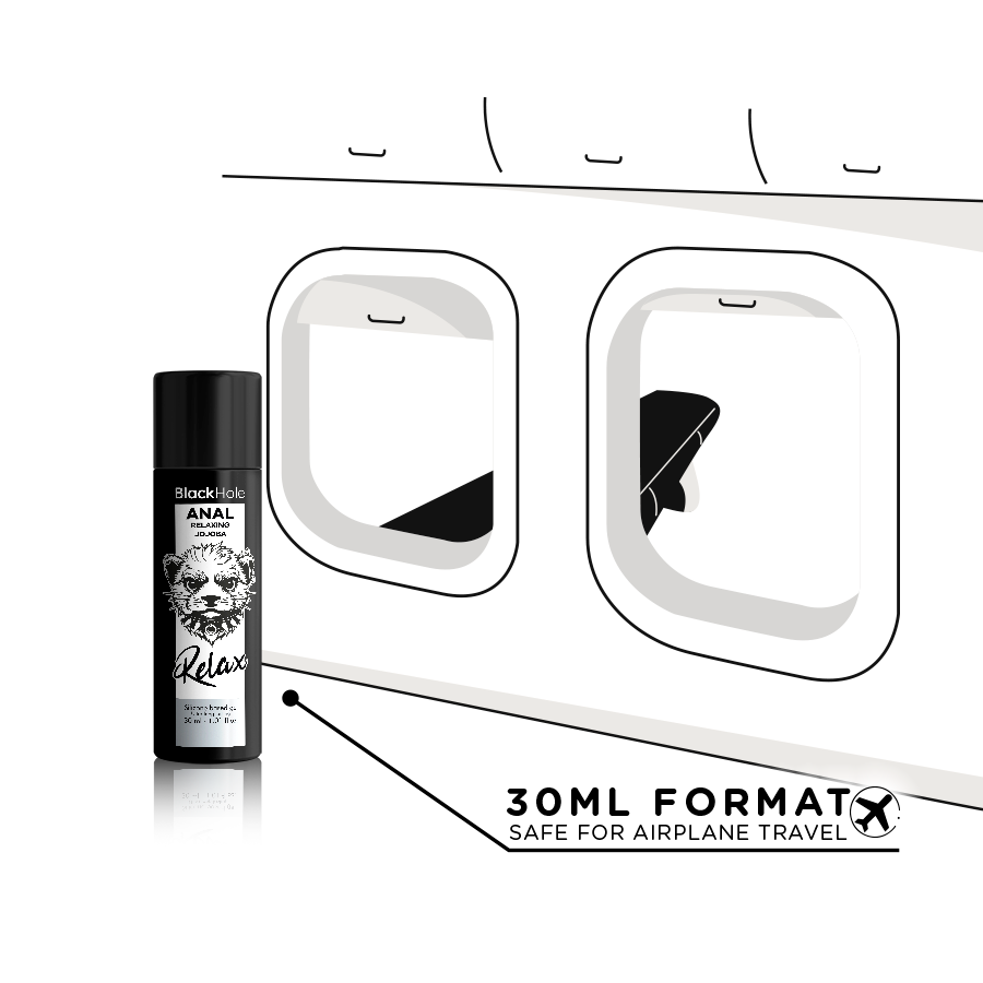 BLACK HOLE - RELAJANTE ANAL JOJOBA RELAX BASE DE SILICONA 30 ML