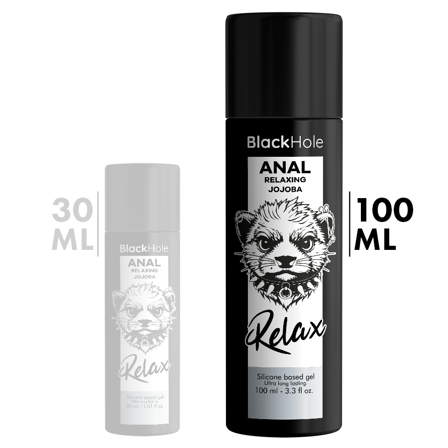 BLACK HOLE - RELAJANTE ANAL JOJOBA RELAX BASE DE SILICONA 100 ML
