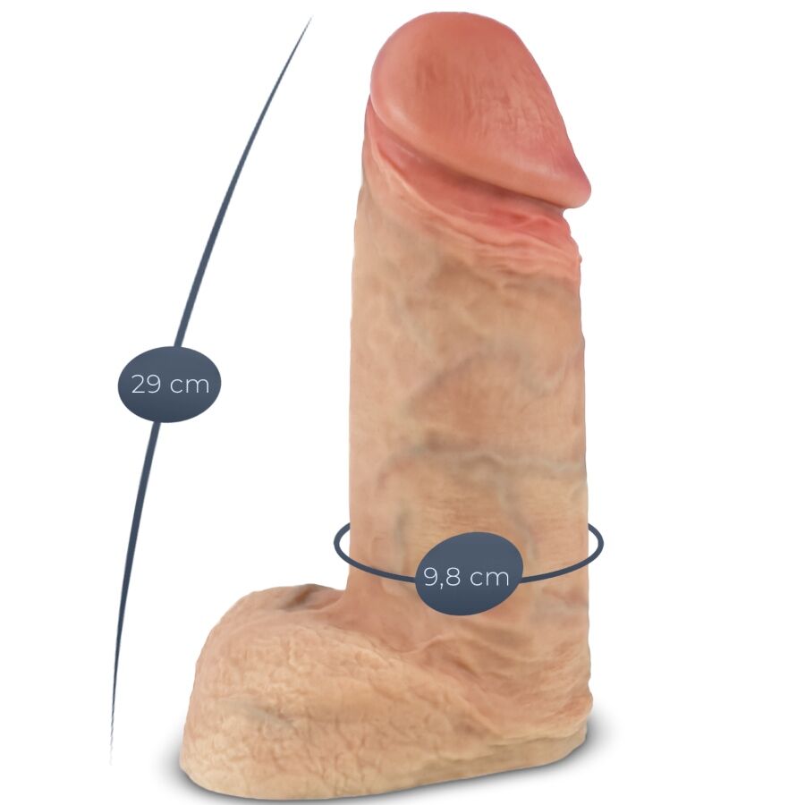 SILEXD - MODELO 1 PENE REALÍSTICO DE SILICONA XTREME PREMIUM 28 CM