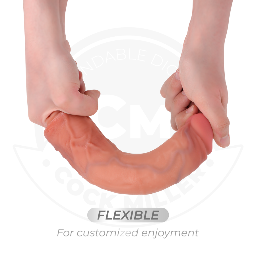 COCK MILLER - REALISTIC DILDO WITH SUCTION CUP AND REMOTE CONTROL VIBRATION 20.5 CM