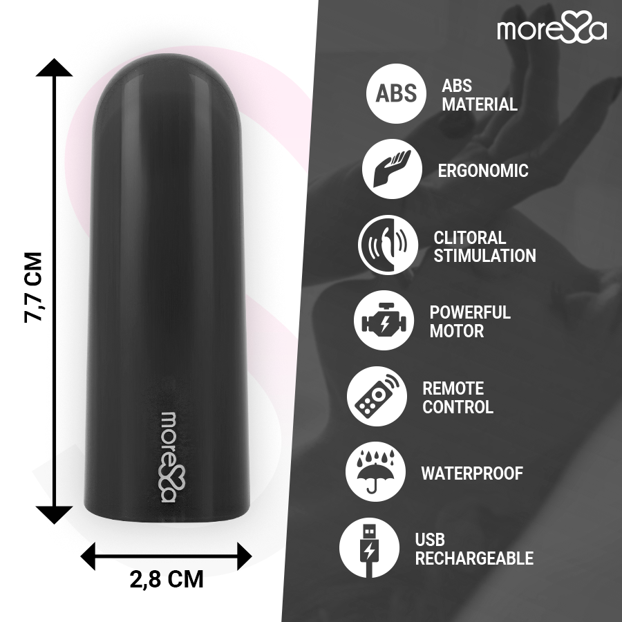 MORESSA - NIX VIBRADOR CONTROL REMOTO NEGRO