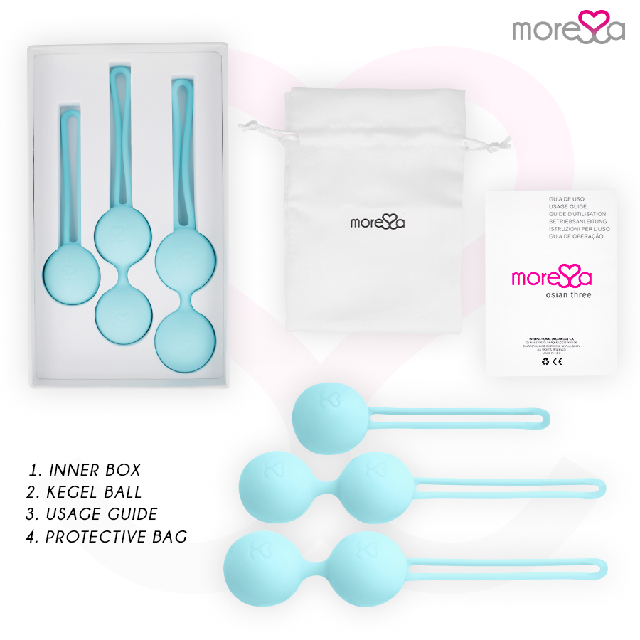 MORESSA - CONJUNTO OSIAN PREMIUM DE SILICONE TURQUESA