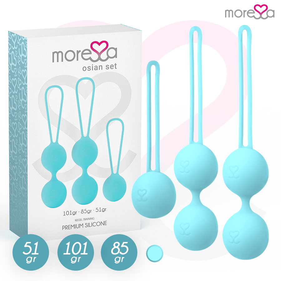 MORESSA - CONJUNTO OSIAN PREMIUM DE SILICONE TURQUESA