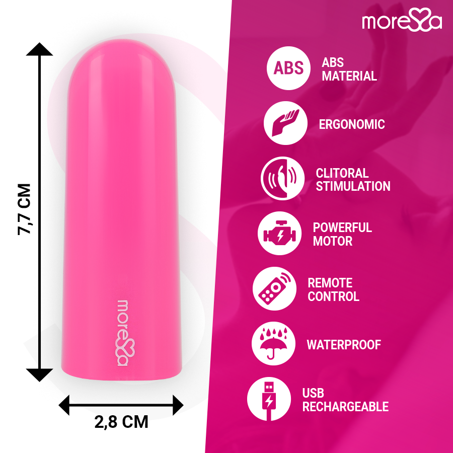 MORESSA - NIX VIBRADOR CONTROL REMOTO ROSA
