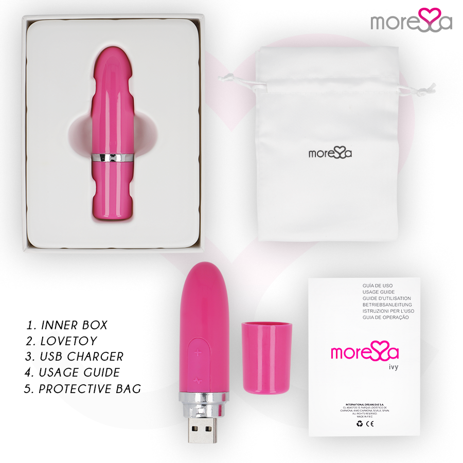 MORSSA - IVY VIBRADOR ESTIMULADOR DE VIAGEM ROSA