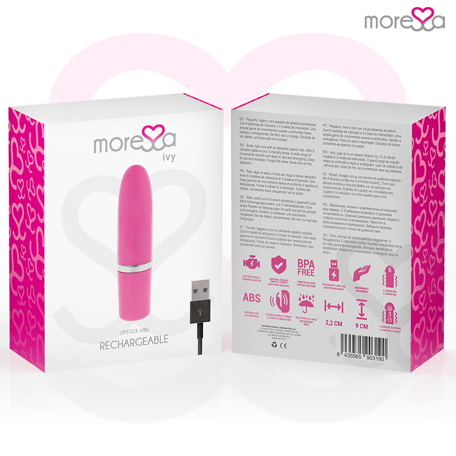 MORSSA - IVY VIBRADOR ESTIMULADOR DE VIAGEM ROSA
