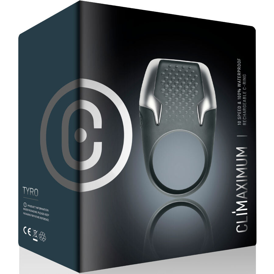 CLIMAXIMUM - ANEL PENIANO VIBRATÓRIO TYRO COM LUZES LED