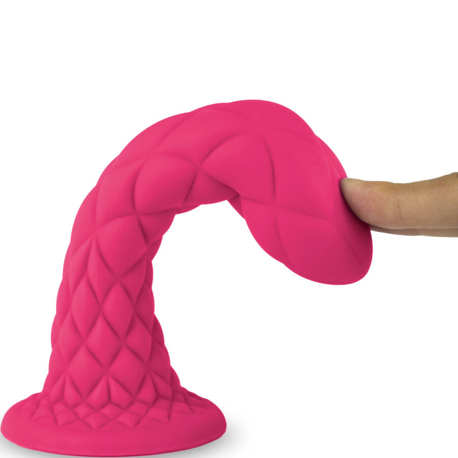 SILEXD - DREAMY DILDO FANTASY LIQUID SILICONE THERMOREACTIVE FUCHSIA 18.5 CM