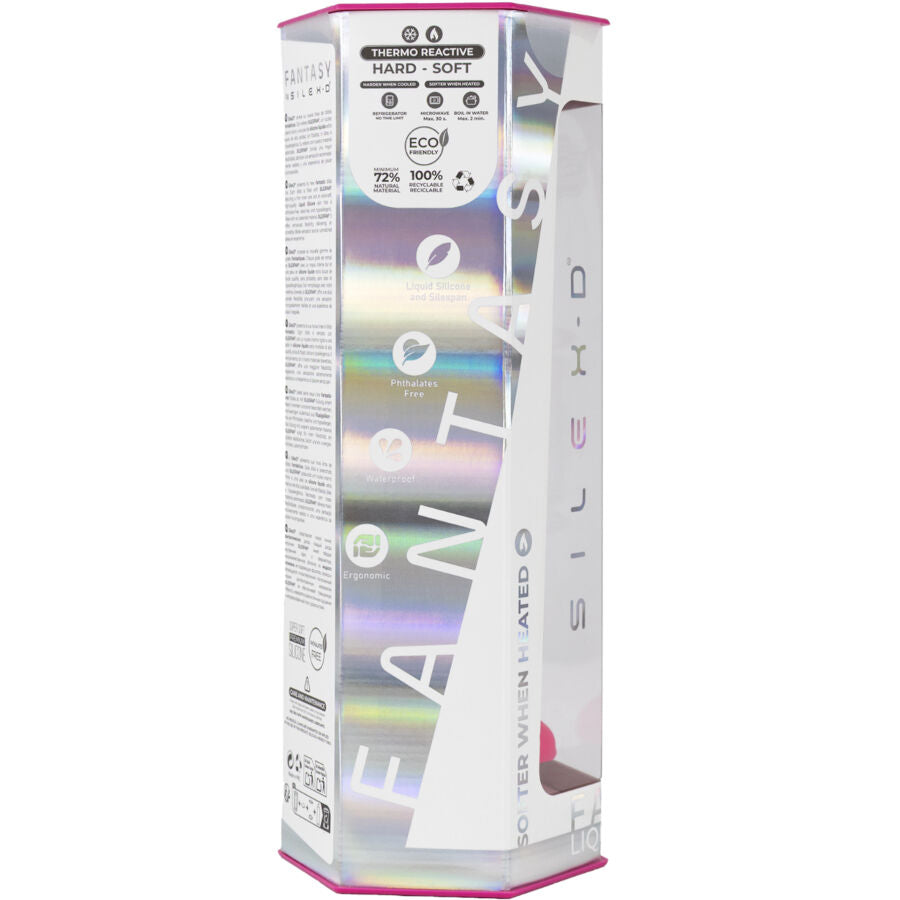 SILEXD - DREAMY DILDO FANTASY LIQUID SILICONE THERMOREACTIVE FUCHSIA 18.5 CM