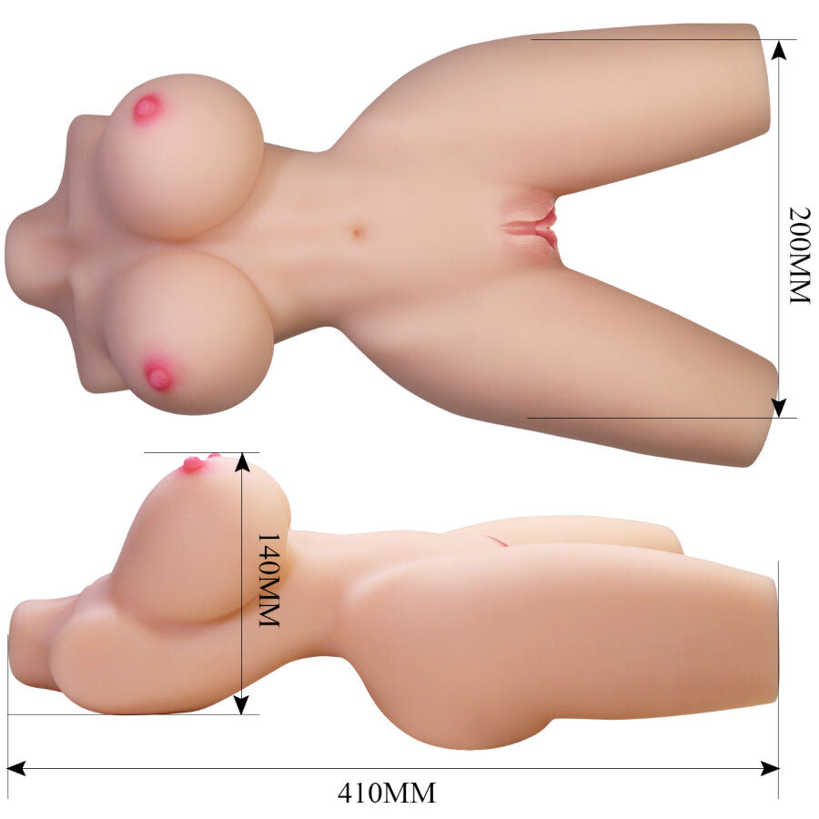 CRAZY BULL - LILY TORSO FEMININO REALISTA COM VAGINA E ÂNUS 4 KG