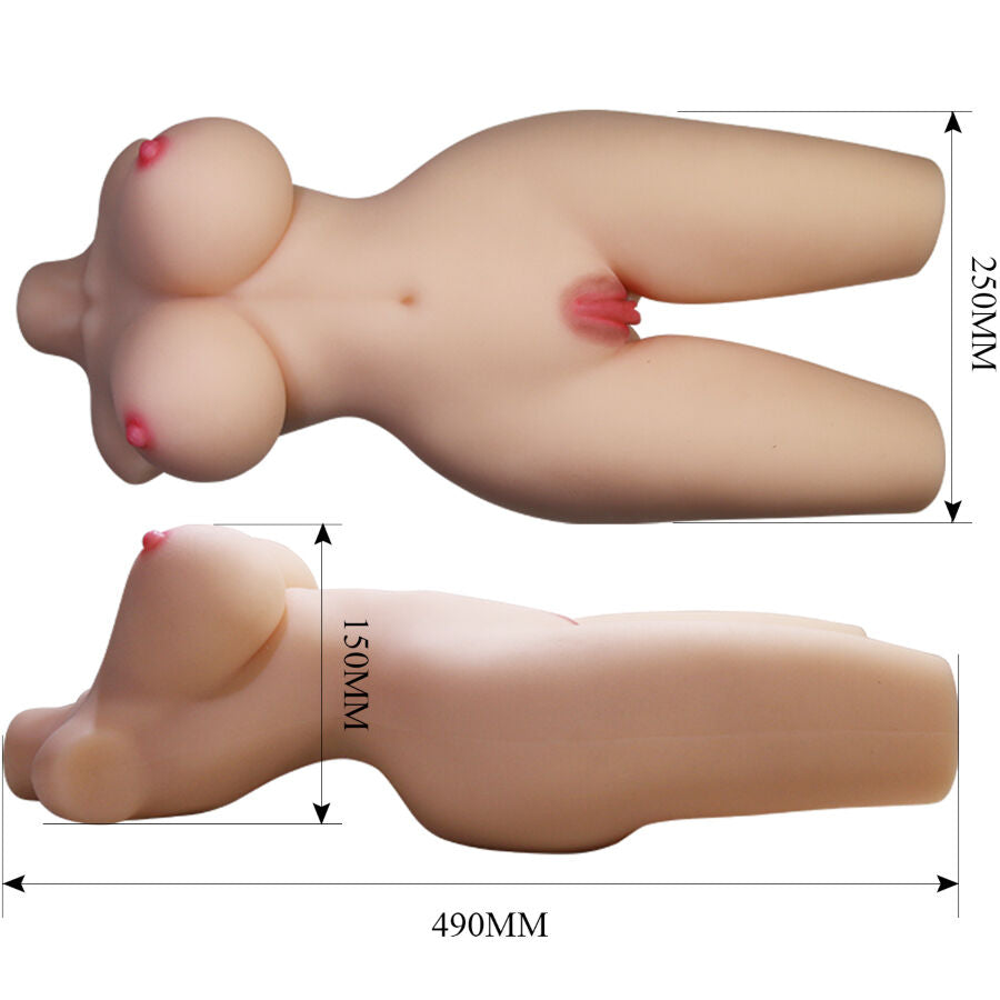 CRAZY BULL - TIFFANY TORSO FEMININO REALISTA COM VAGINA E ÂNUS 5,5 KG