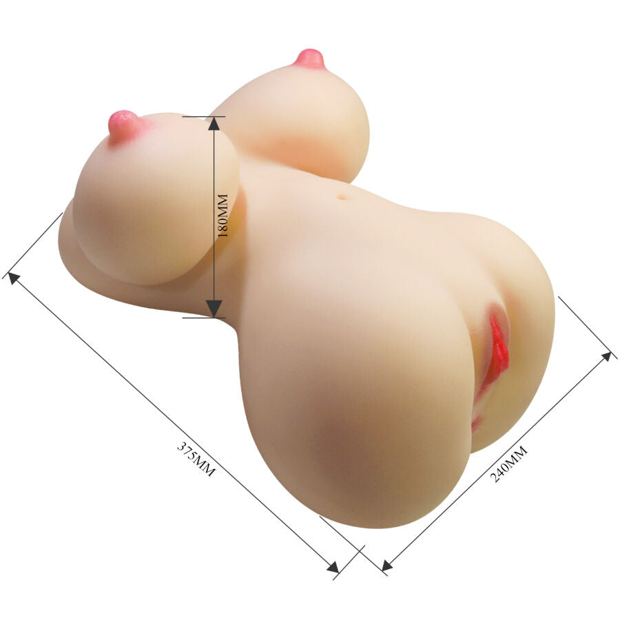 CRAZY BULL - FIONA TORSO FEMININO REALISTA COM VAGINA E ÂNUS 7,1 KG