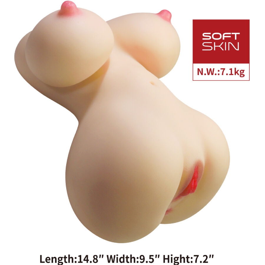 CRAZY BULL - FIONA TORSO FEMININO REALISTA COM VAGINA E ÂNUS 7,1 KG