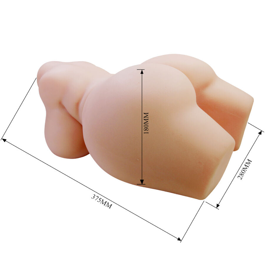 CRAZY BULL - GRACE, TORSO FEMININO REALISTA COM VAGINA E ÂNUS, 7,5 KG